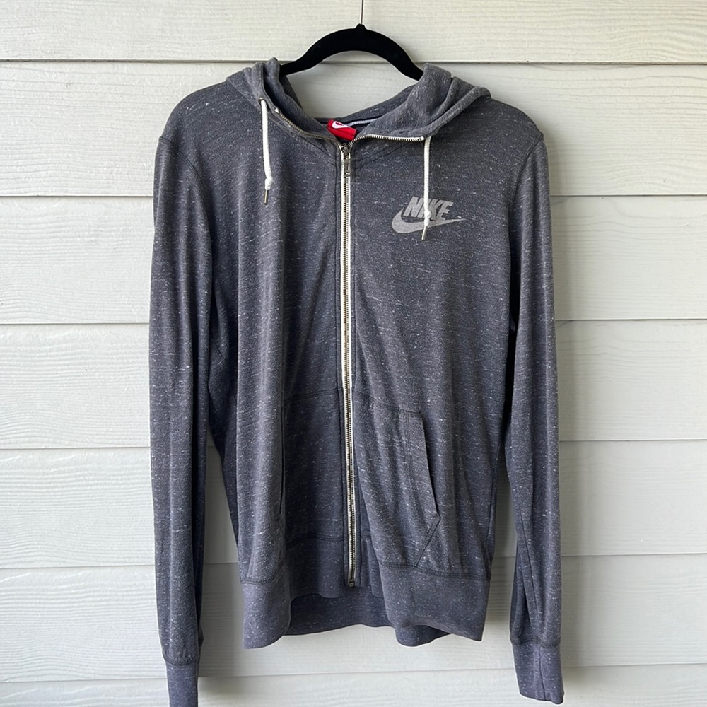 Nike gray zip up